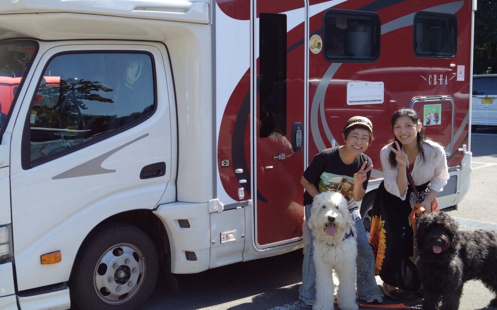 北海道から日本一周しているわんちゃんとご対面🐶