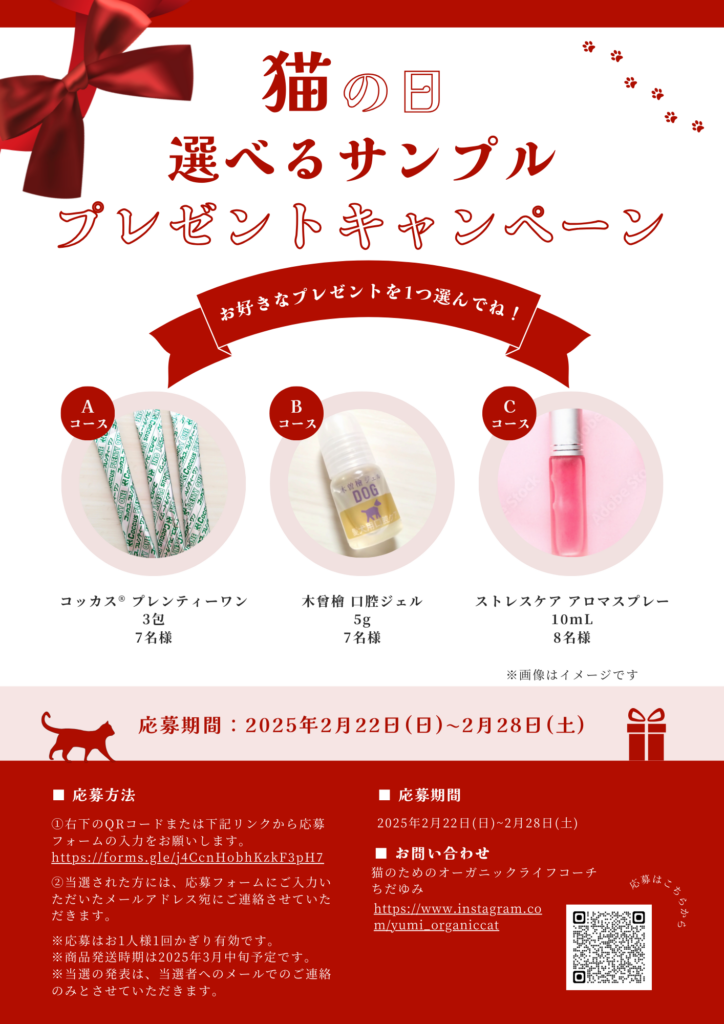 猫の日🐱選べるサンプル⁡ プレゼントキャンペーン🎁